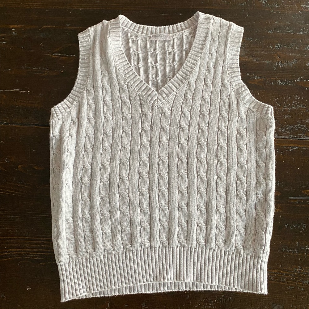 John Galt sweater vest 1 sz. Light grey/lavender